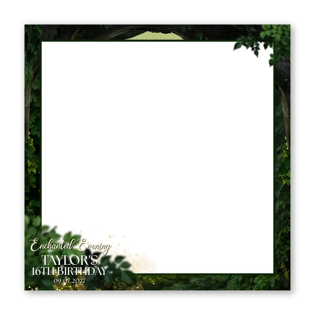 Enchanted Evening photo booth template SF layout