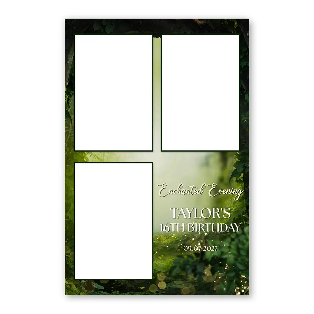 Enchanted Evening photo booth template P3P layout