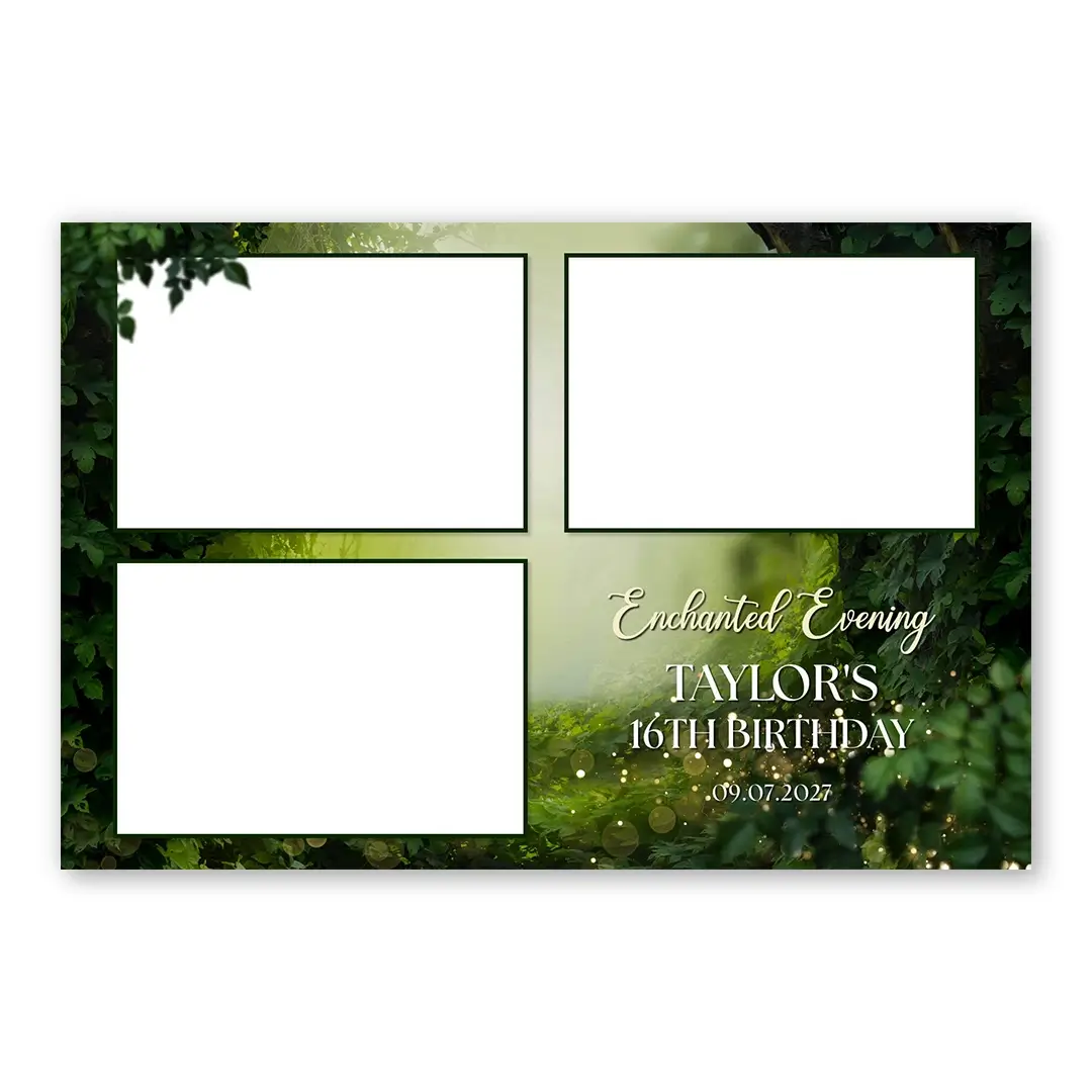 Enchanted Evening photo booth template L3L layout