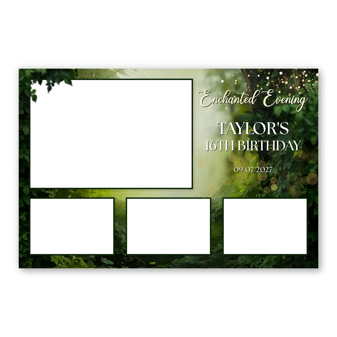 Enchanted Evening photo booth template L4L layout