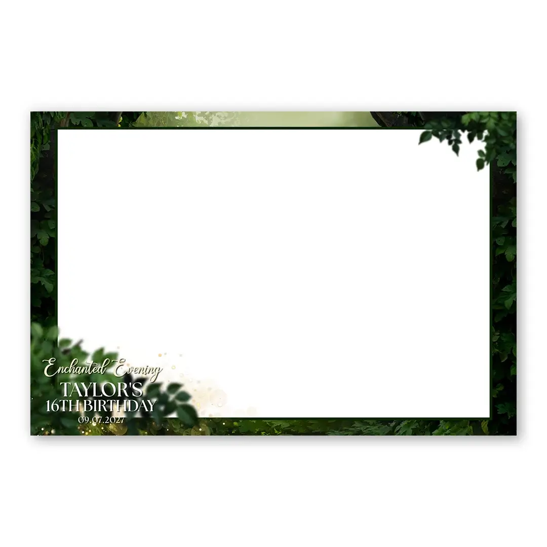 Enchanted Evening photo booth template LF layout