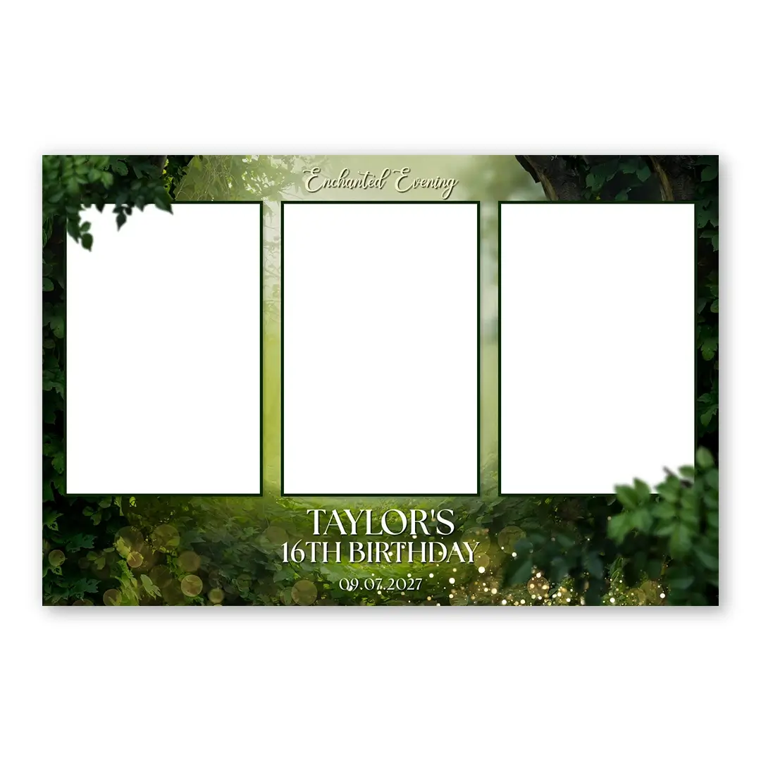 Enchanted Evening photo booth template L3P layout