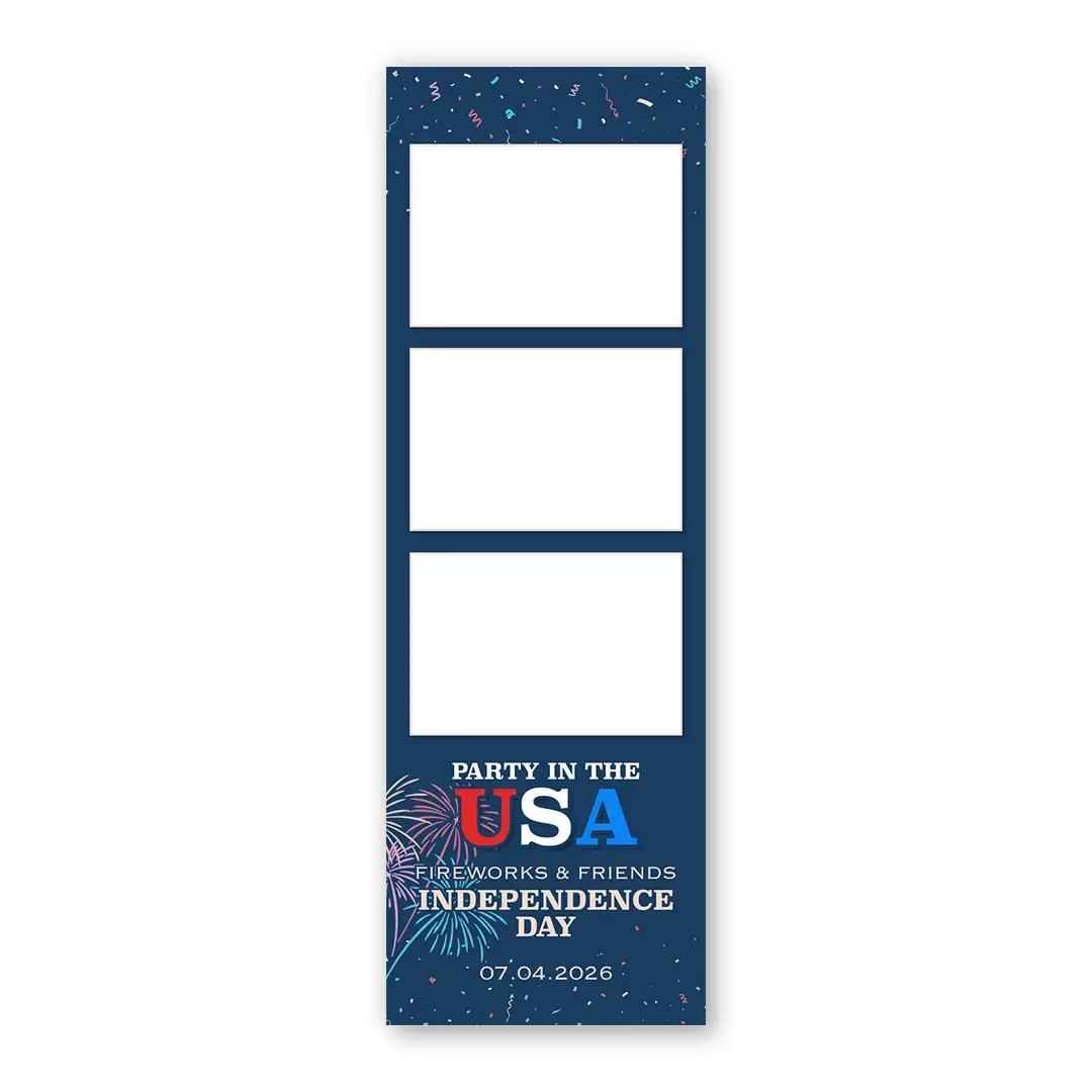 Party in the USA photo booth template S3L layout