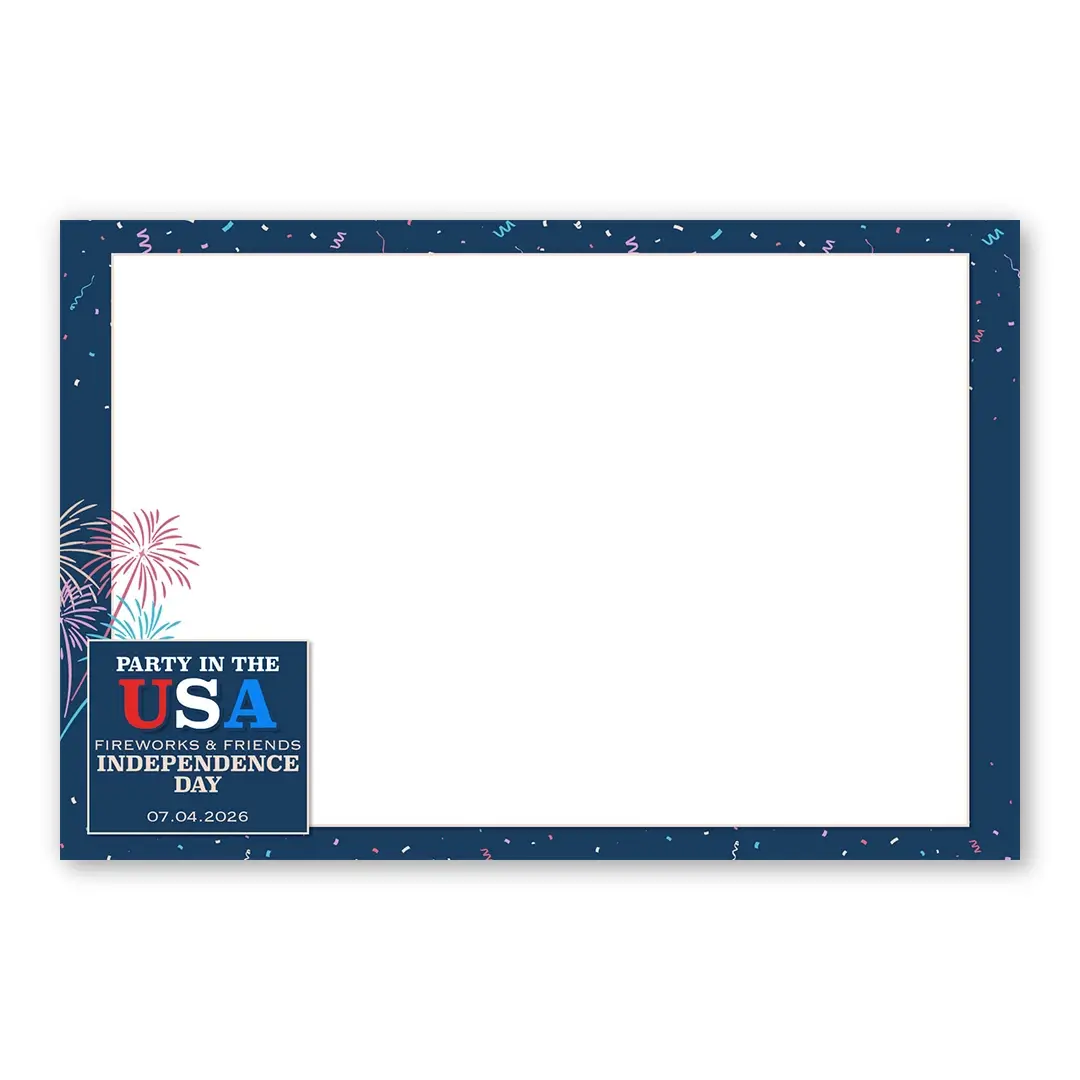 Party in the USA photo booth template LF layout