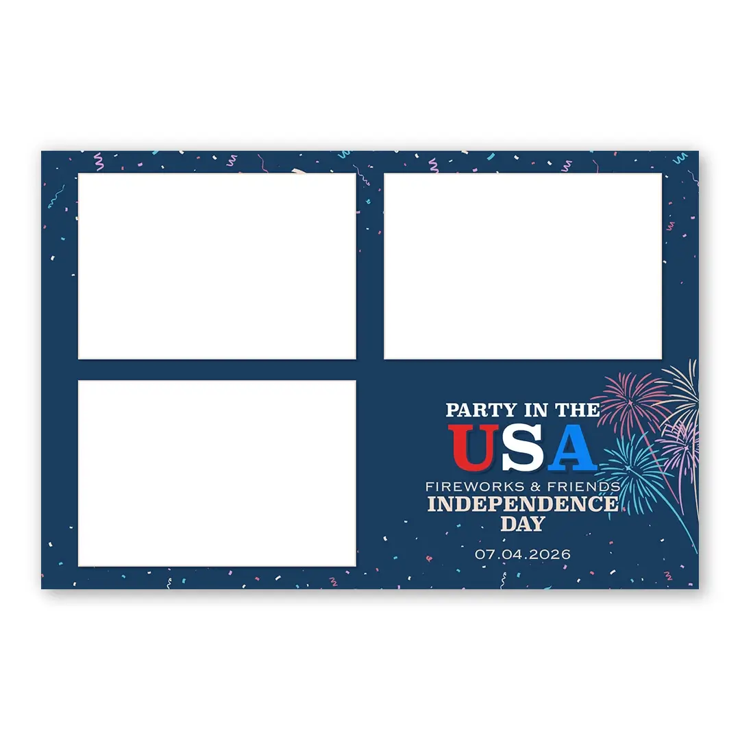 Party in the USA photo booth template L3L layout