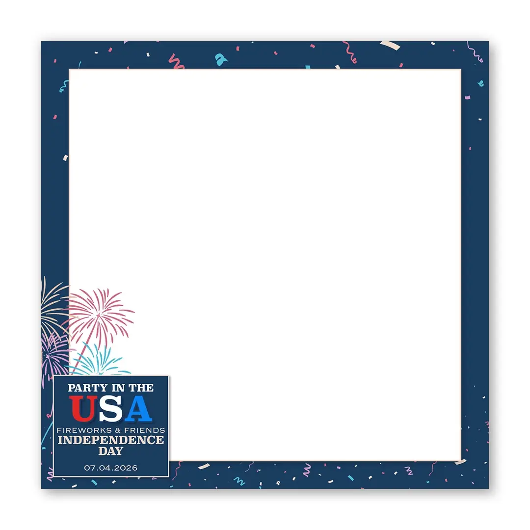 Party in the USA photo booth template SF layout