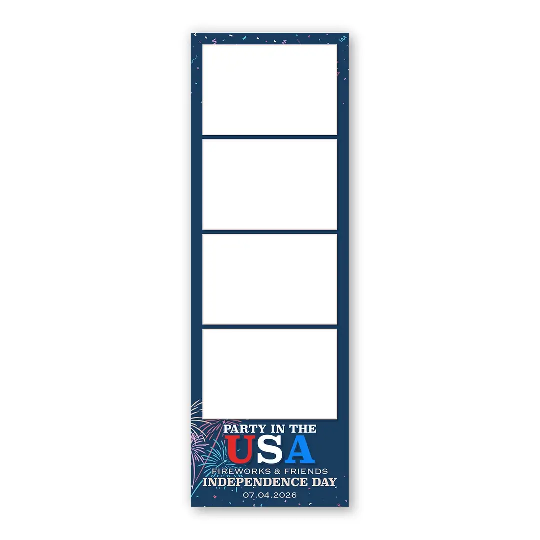 Party in the USA photo booth template S4L layout