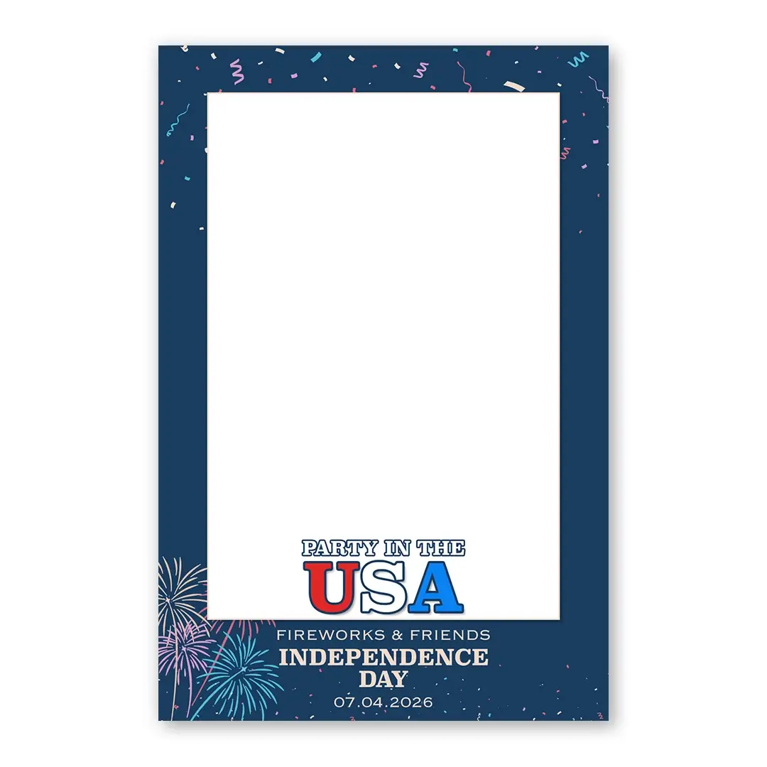 Party in the USA photo booth template PF layout