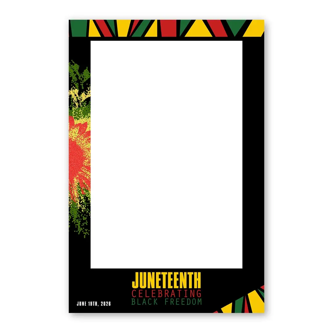 Juneteenth photo booth template PF layout