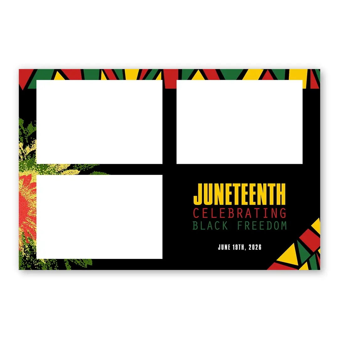 Juneteenth photo booth template L3L layout