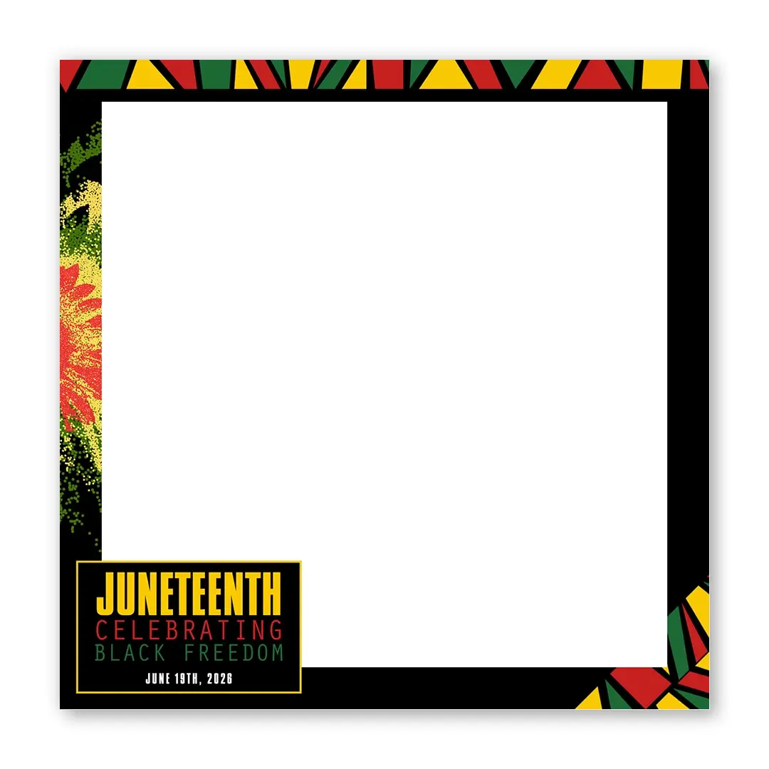 Juneteenth photo booth template SF layout