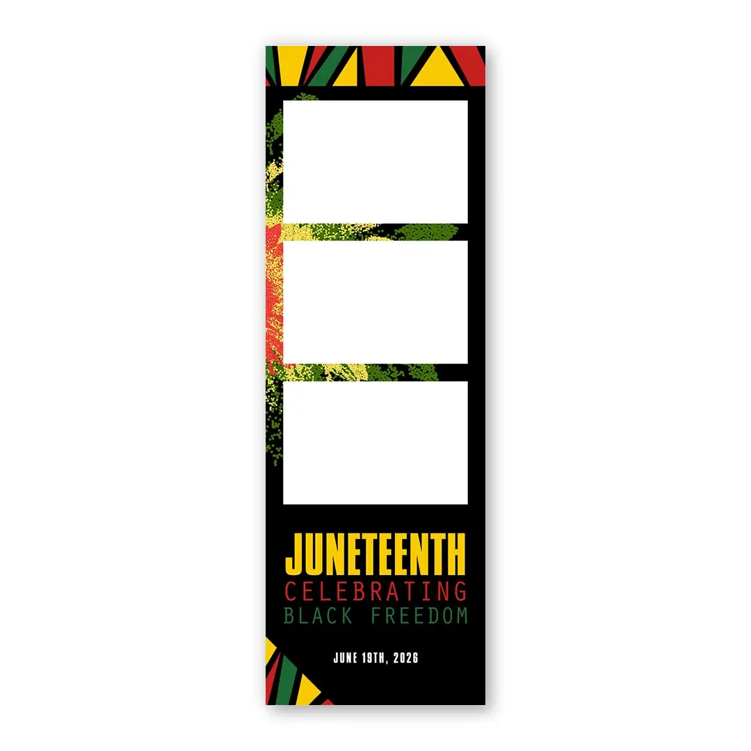 Juneteenth photo booth template S3L layout