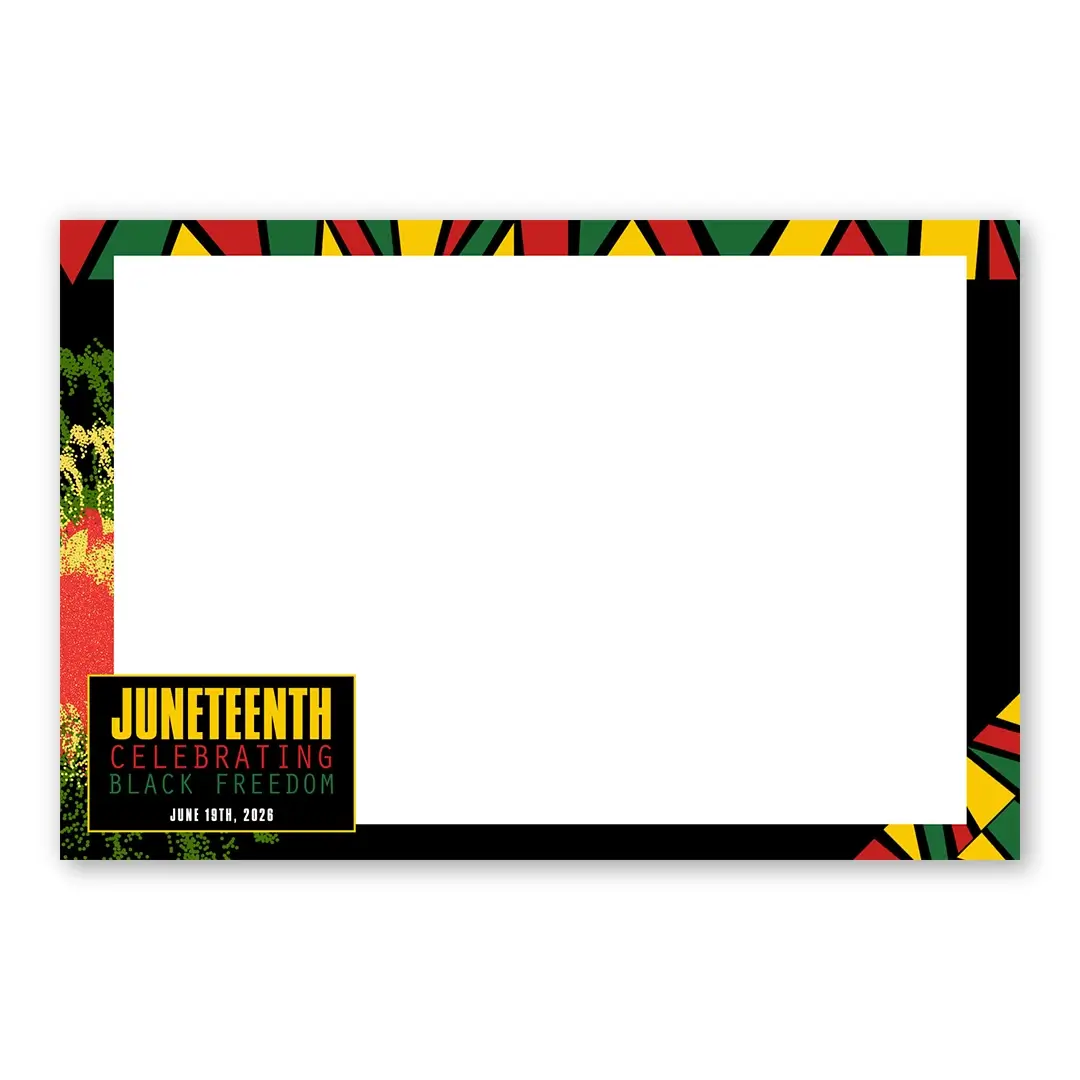 Juneteenth photo booth template LF layout
