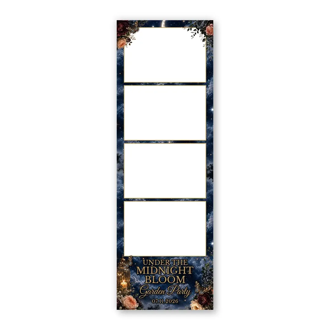Midnight Bloom photo booth template S4L layout