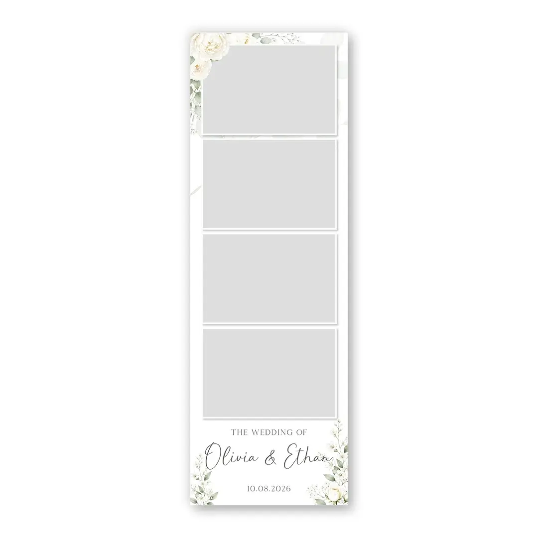 Ivory Garden Wedding photo booth template S4L layout