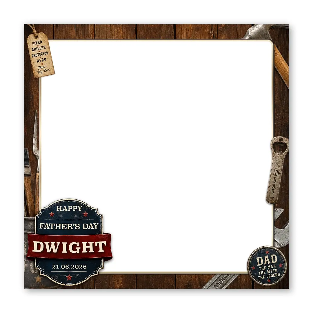 Father's Day BBQ photo booth template SF layout