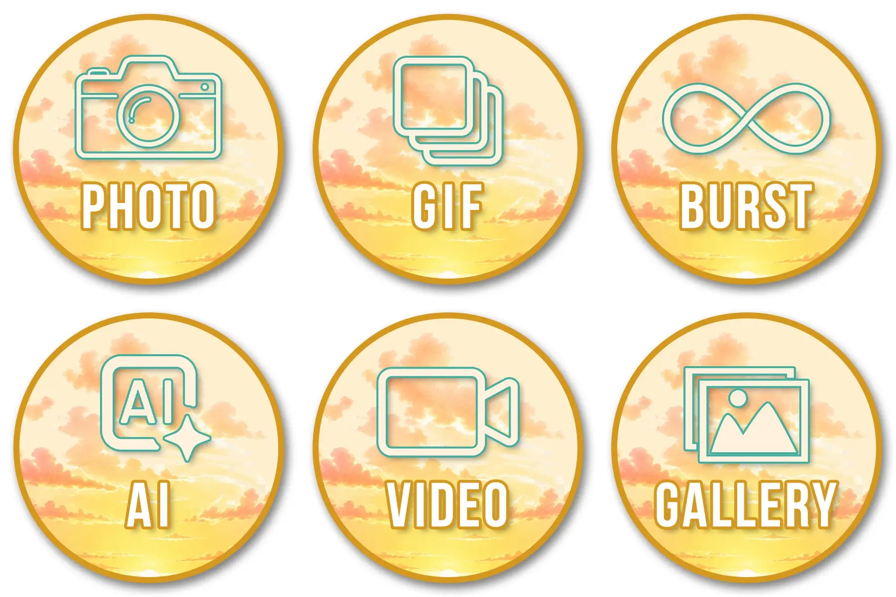 Tropical Beach Party Buttons