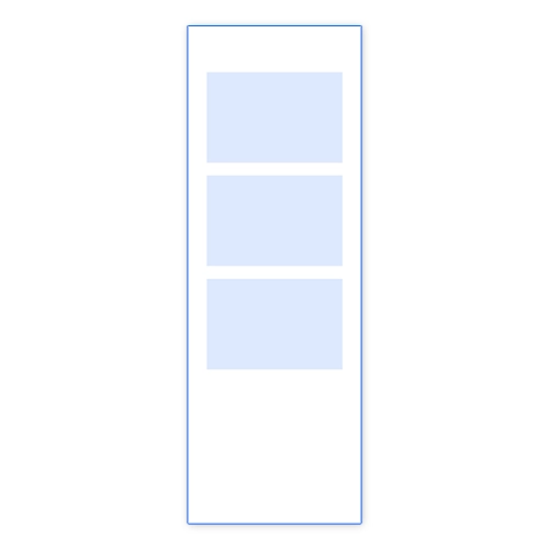 2 × 6 photo booth strip layout with three stacked photo windows