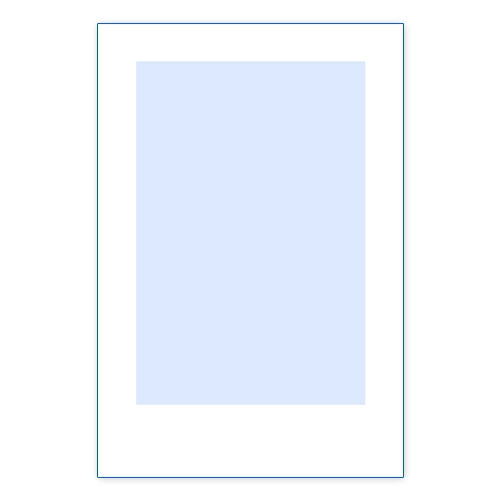 4 × 6 portrait photo booth template with one large photo window