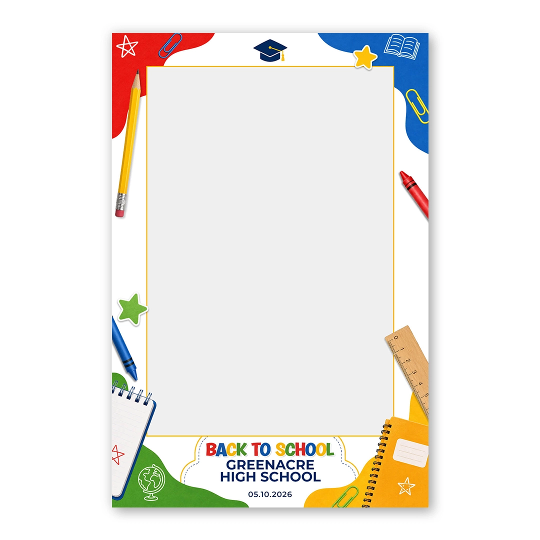 School Days Celebration photo booth template PF layout