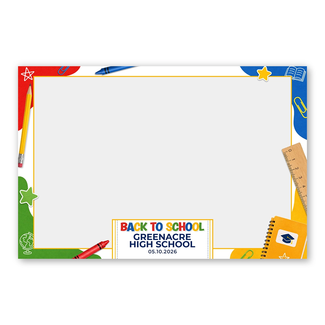 School Days Celebration photo booth template LF layout