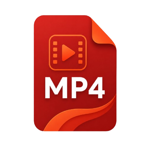 MP4 video file icon for animated photo booth content