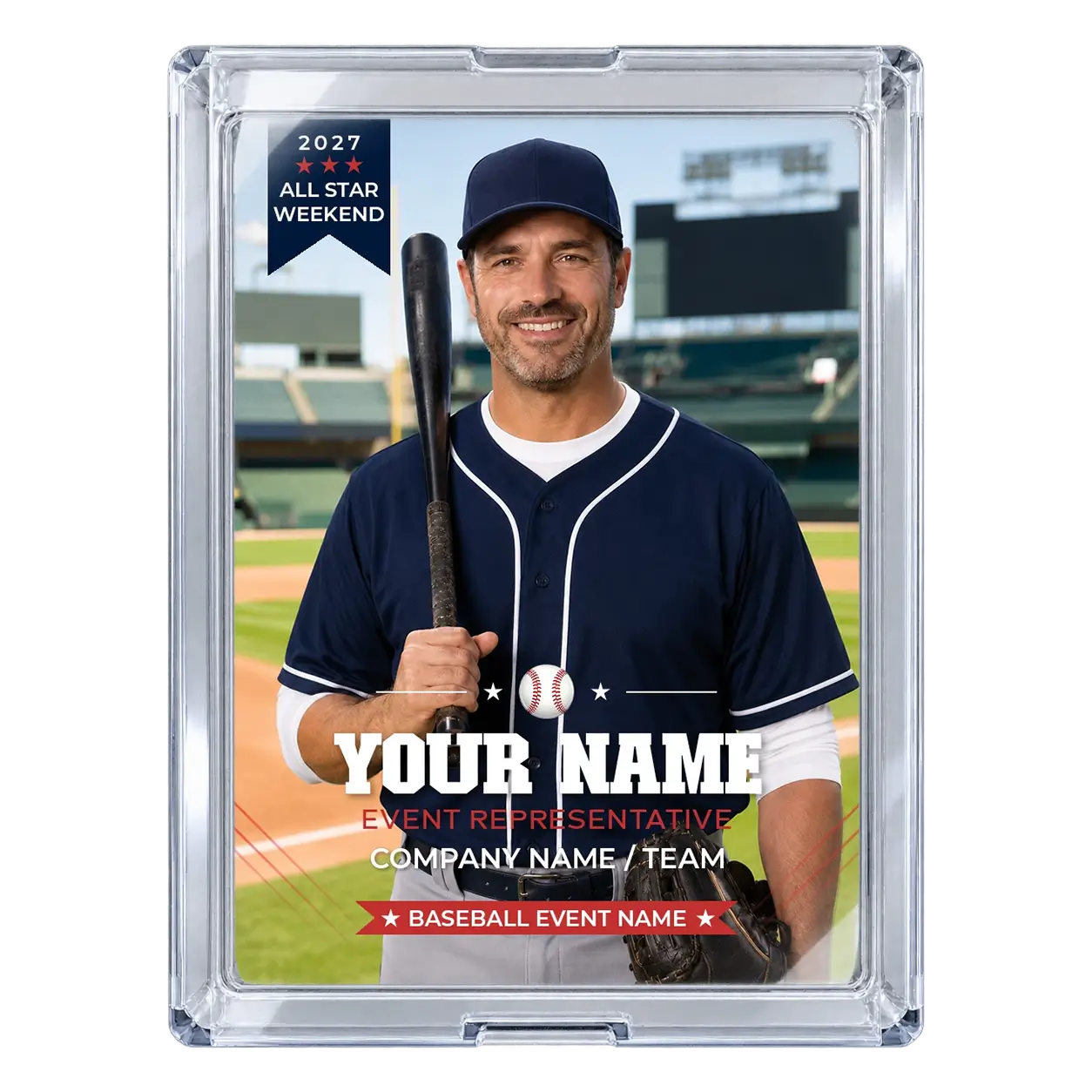 Baseball All-Star Trading Card - Image 3