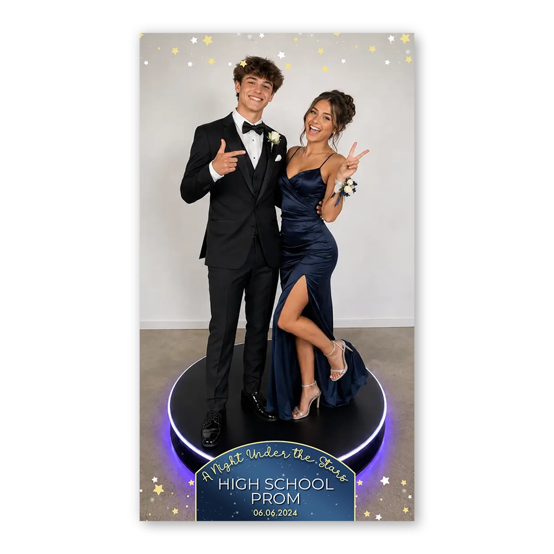 Starry Night photo booth template 360P