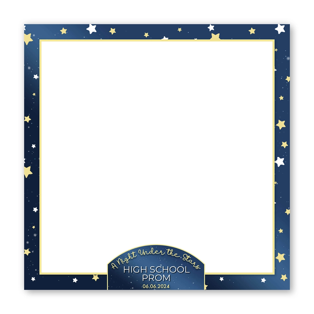Starry Night photo booth template SF