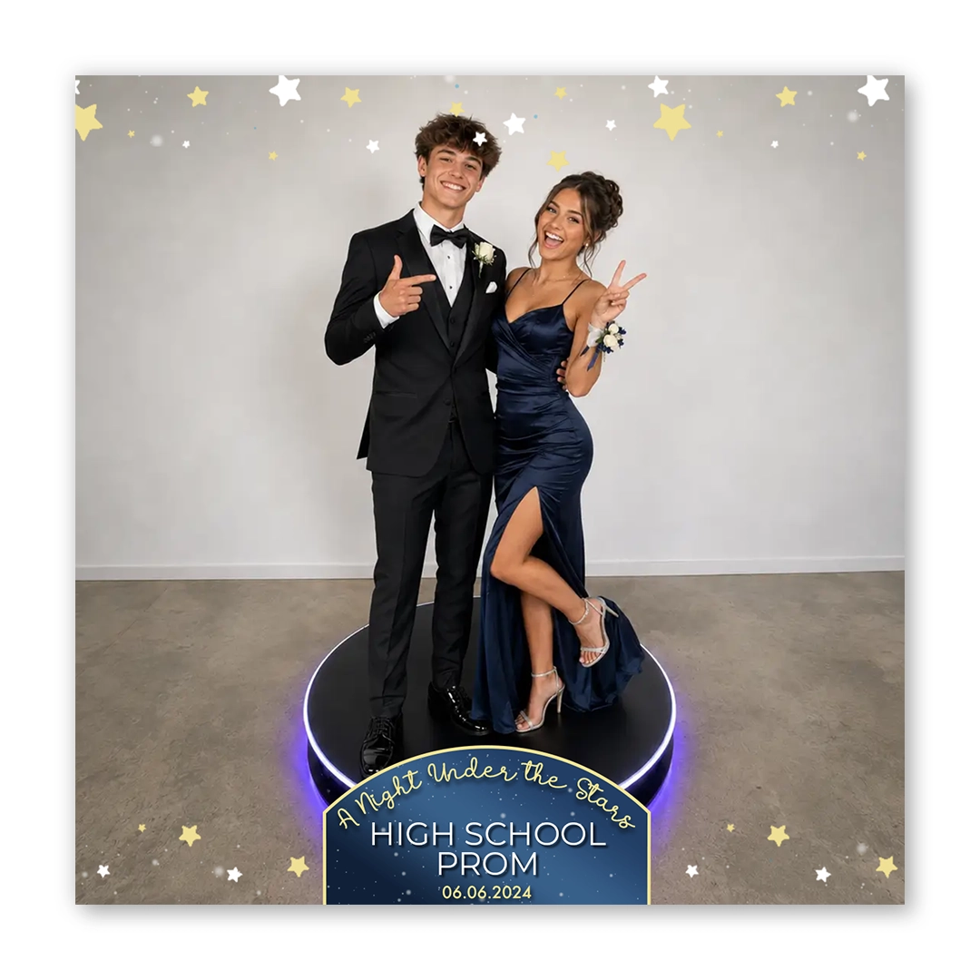 Starry Night photo booth template 360