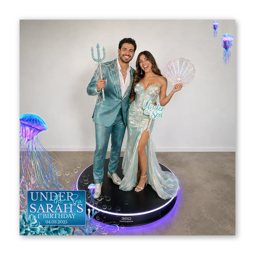 Under the Sea photo booth template 360