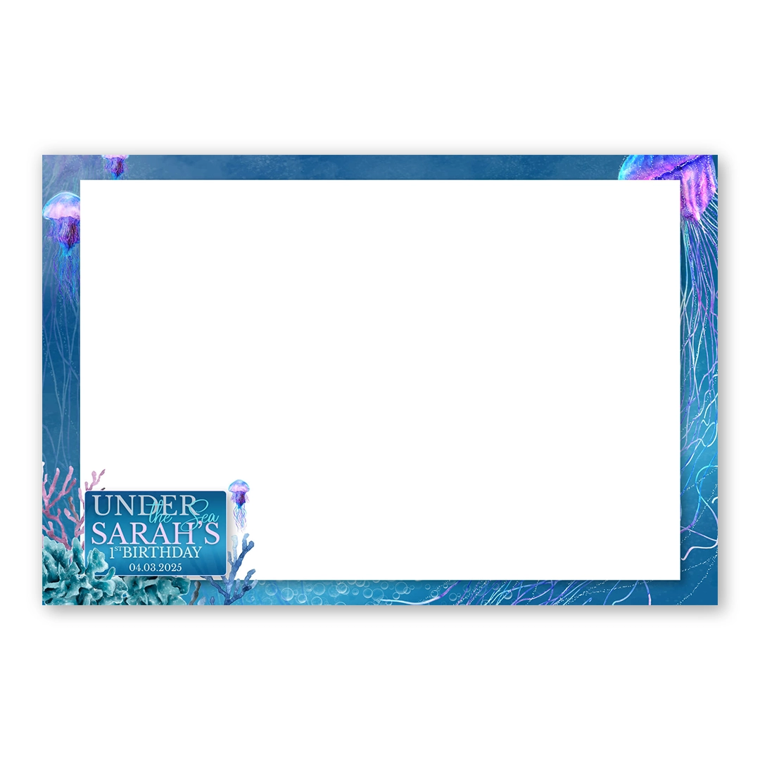 Under the Sea photo booth template LF
