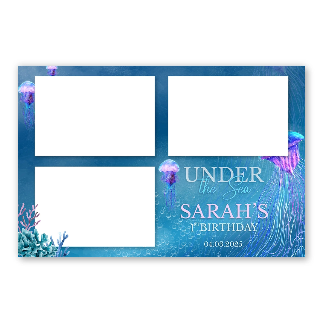 Under the Sea photo booth template L3L