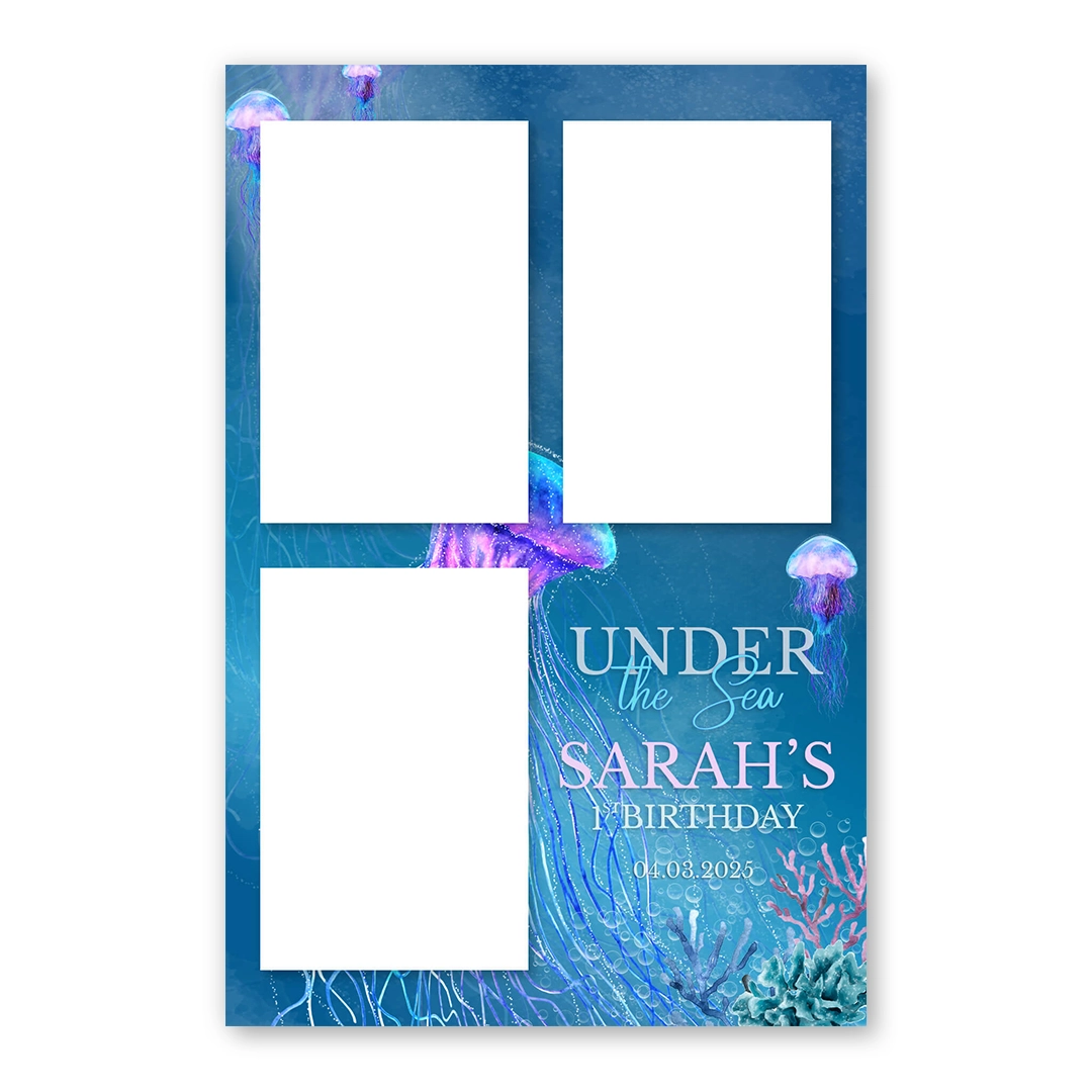Under the Sea photo booth template P3P