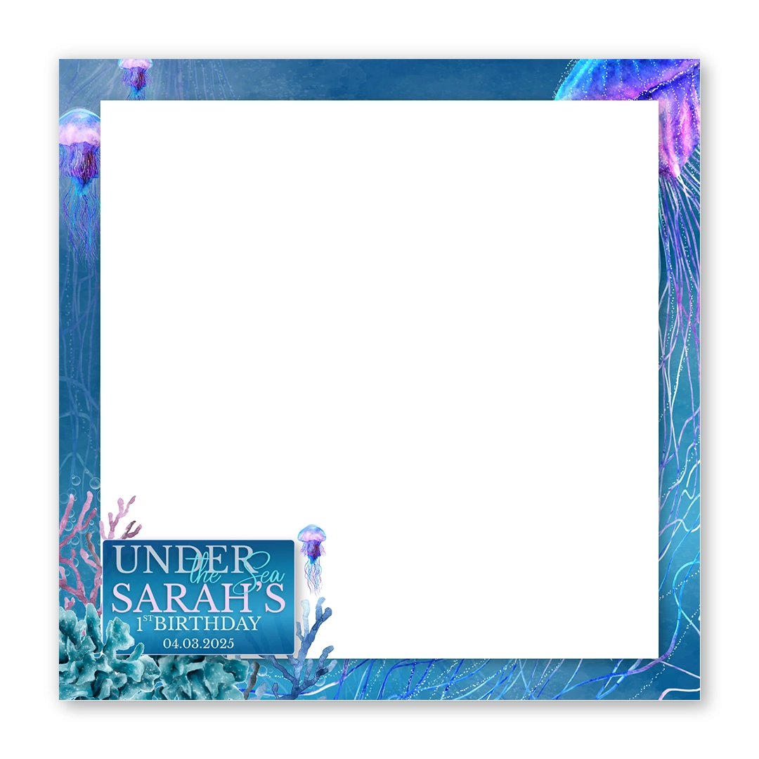 Under the Sea photo booth template SF