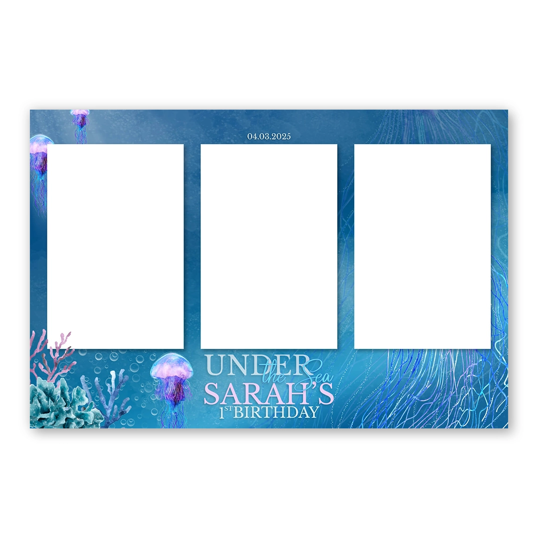 Under the Sea photo booth template L3P