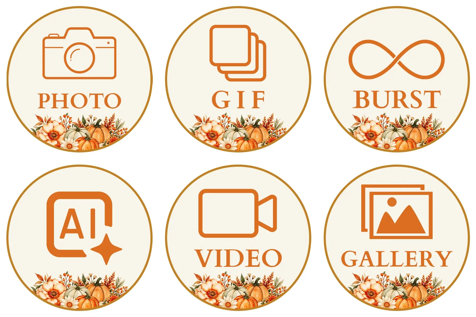 Harvest Gathering Buttons