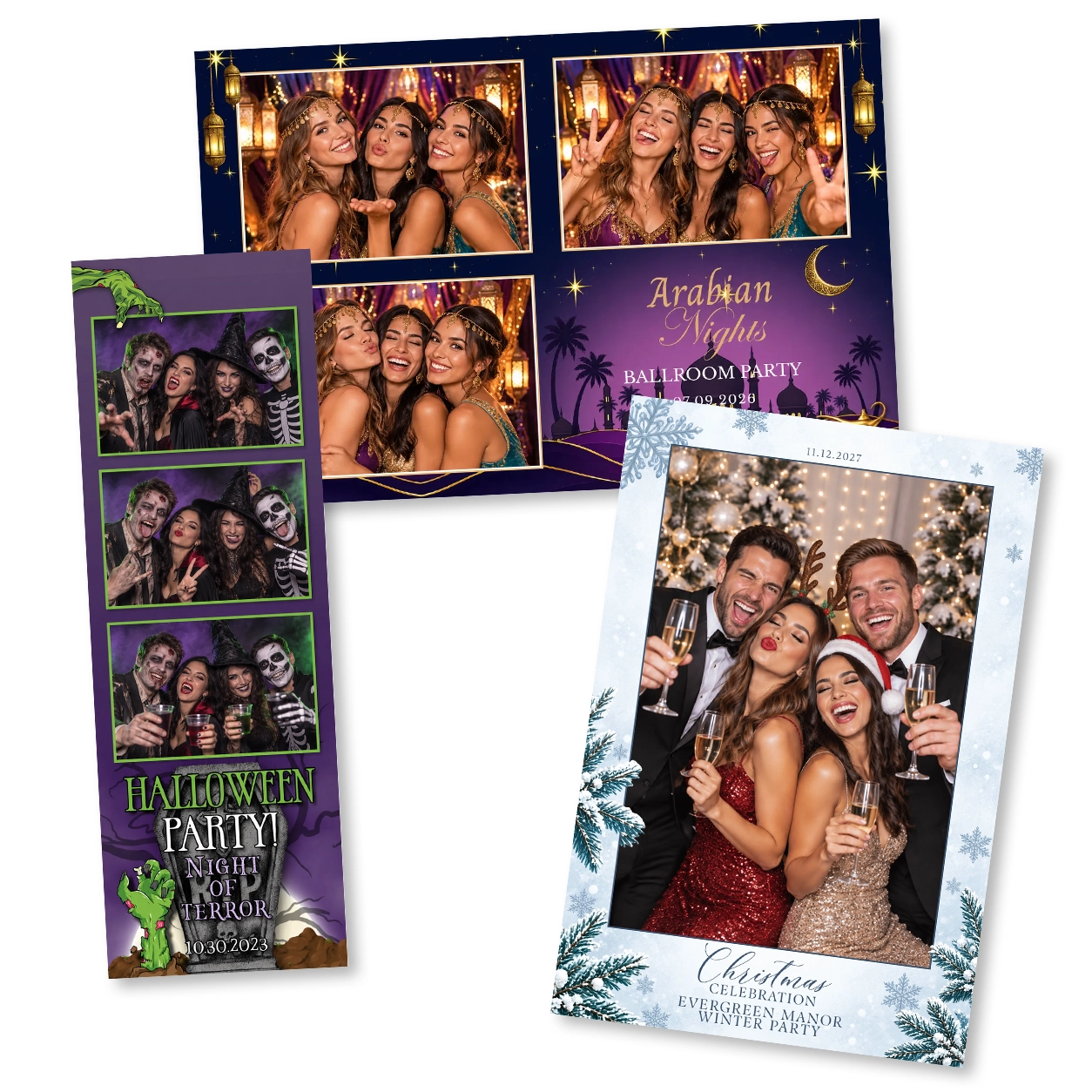 Seasonal & Other photo booth template examples